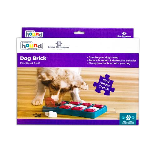 Outward Hound Dog Toy Brick Treat Dispensing Puzzle Game