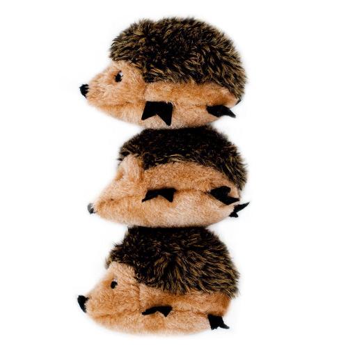 Zippy Paws Dog Toy Burrow Refull Hedgehog 3 Pack
