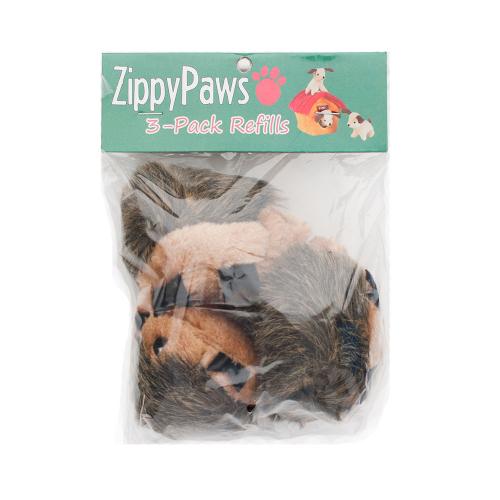 Zippy Paws Dog Toy Burrow Refull Hedgehog 3 Pack
