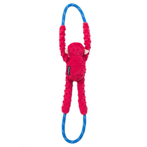 Zippy Paws Dog Toy Monkey Rope Tugz Red