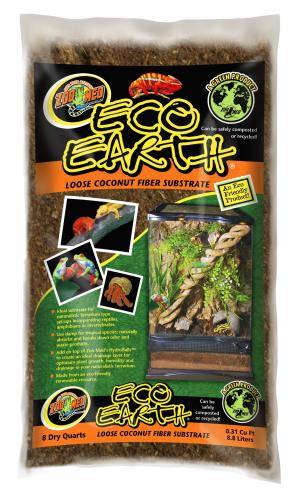 Zoo Med Eco Earth Loose Coconut Fiber Substrate 8 Quartz