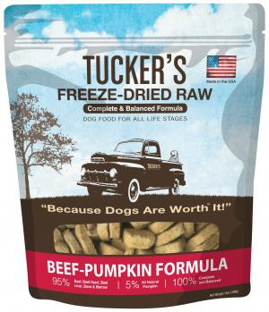 Tucker's Freeze Dried Raw Dog Beef Pumpkin 14oz