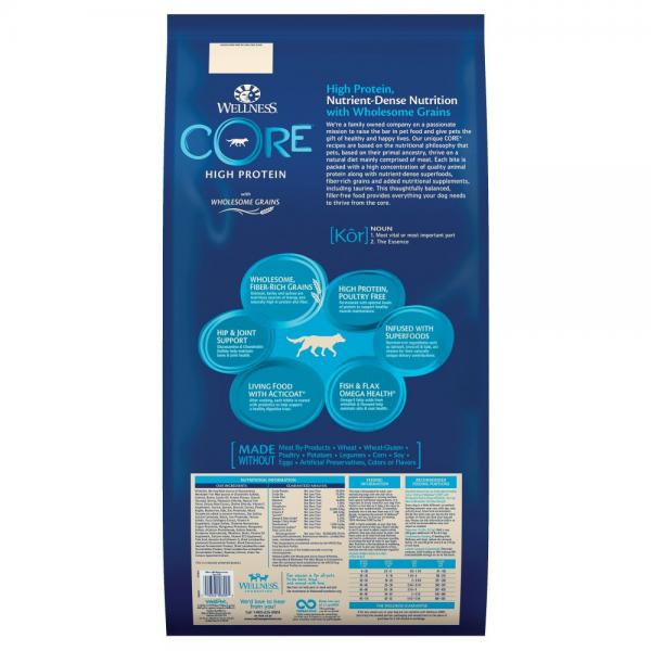 Wellness CORE Dog Grain Free Whitefish Herring & Salmon Recipe 22#