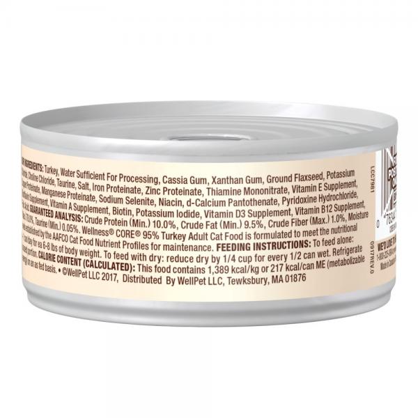 Wellness CORE Cat 95% Turkey Pate 5.5oz Can