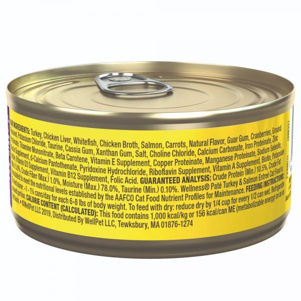 Wellness Complete Health Cat Turkey & Salmon  Pate 3oz Can