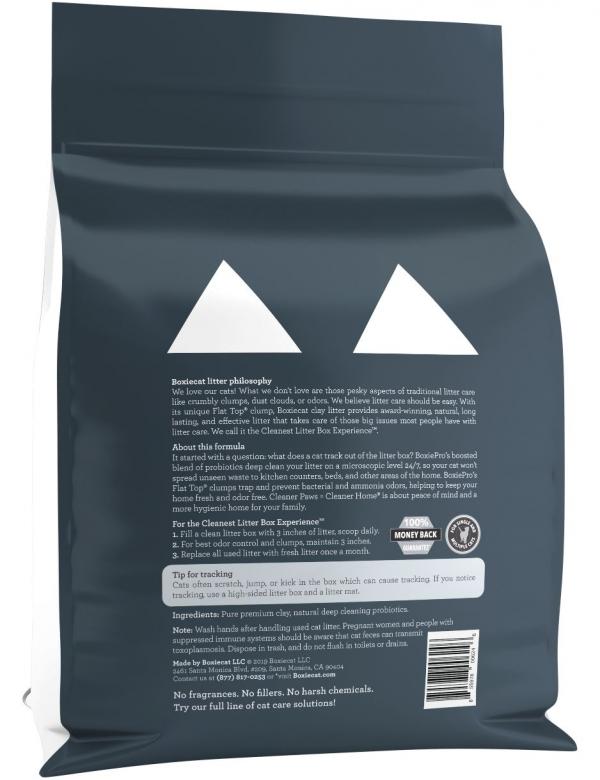 Boxiecat Pro Scent Free Probiotic Clumping Clay Cat Litter 28#