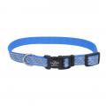 Lazer Brite Reflective Adjustable Dog Collar 5/8 x 18'' Blue Wave
