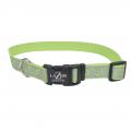 Lazer Brite Reflective Adjustable Dog Collar 1 x 26'' Lime Geometric
