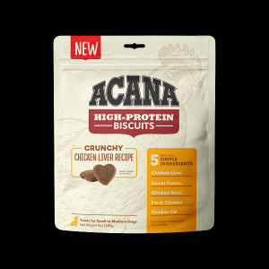 Acana Dog Treat Small High Protein Biscuits Crunchy Chicken Liver 9oz