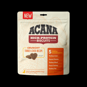 Acana Dog Treat Small High Protein Biscuits Crunchy Turkey Liver 9oz