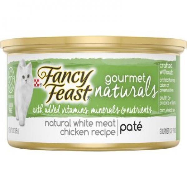 Purina Fancy Feast Cat Gourmet Naturals Pate Chicken 3oz Can