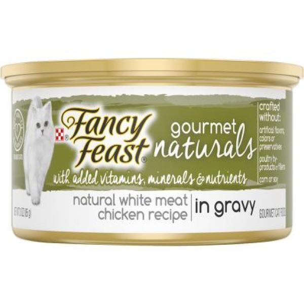 Purina Fancy Feast Cat Gourmet Naturals Chicken in Gravy 3oz Can