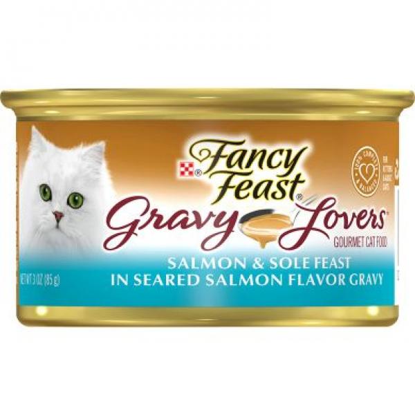 Purina Cat Fancy Feast Gravy Lovers Salmon & Sole 3oz Can