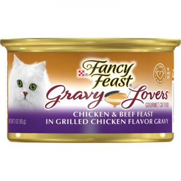 Purina Cat Fancy Feast Gravy Lovers Chicken & Beef 3oz Can
