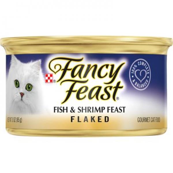Purina Fancy Feast Cat Flaked Fish & Shrimp 3oz Can