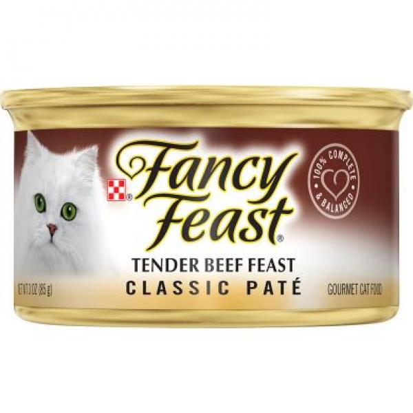 Purina Fancy Feast Cat Classic Pate Beef 3oz Can