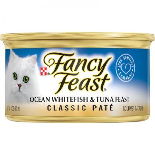Purina Fancy Feast Cat Classic Pate Ocean Whitefish & Tuna 3oz Can