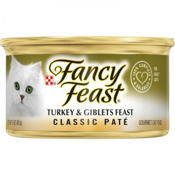 Purina Fancy Feast Cat Classic Pate Turkey & Giblets 3oz Can