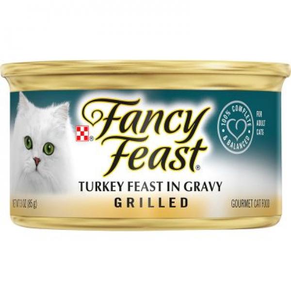 Purina Fancy Feast Cat Grilled Turkey in Gravy 3oz Can