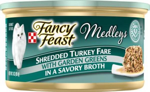 Purina Fancy Feast Medleys Cat Turkey Fare in Broth 3oz Can
