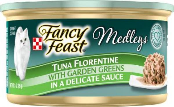 Purina Fancy Feast Medleys Cat Tuna Florentine in Broth 3oz Can