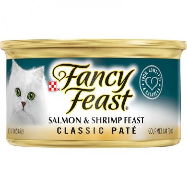 Purina Fancy Feast Cat Classic Pate Salmon & Shrimp 3oz Can