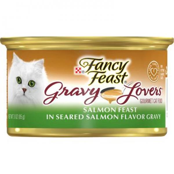 Purina Fancy Feast Cat Gravy Lovers Grilled Salmon 3oz Can