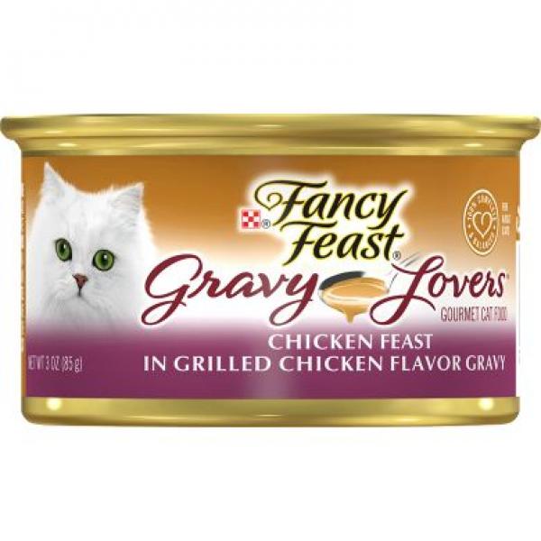 Purina Fancy Feast Cat Gravy Lovers Grilled Chicken 3oz Can