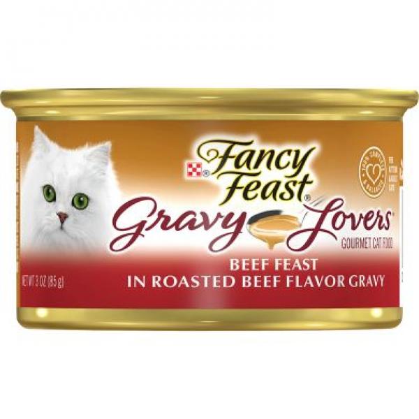 Purina Fancy Feast Cat Gravy Lovers Grilled Beef 3oz Can