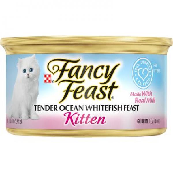 Purina Fancy Feast Kitten Tender Ocean Whitefish 3oz Can
