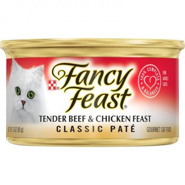 Purina Fancy Feast Cat Classic Pate Beef & Chicken 3oz Can