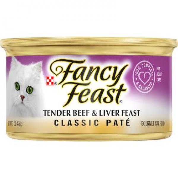 Purina Fancy Feast Cat Classic Pate Beef & Liver 3oz Can
