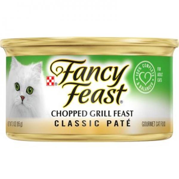Purina Fancy Feast Cat Classic Pate Chopped Grill 3oz Can
