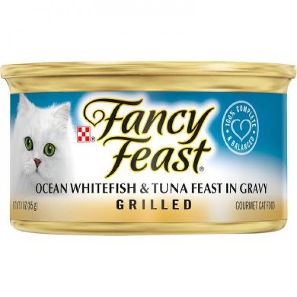 Purina Fancy Feast Cat Grilled Whitefish & Tuna in Gravy 3oz Can
