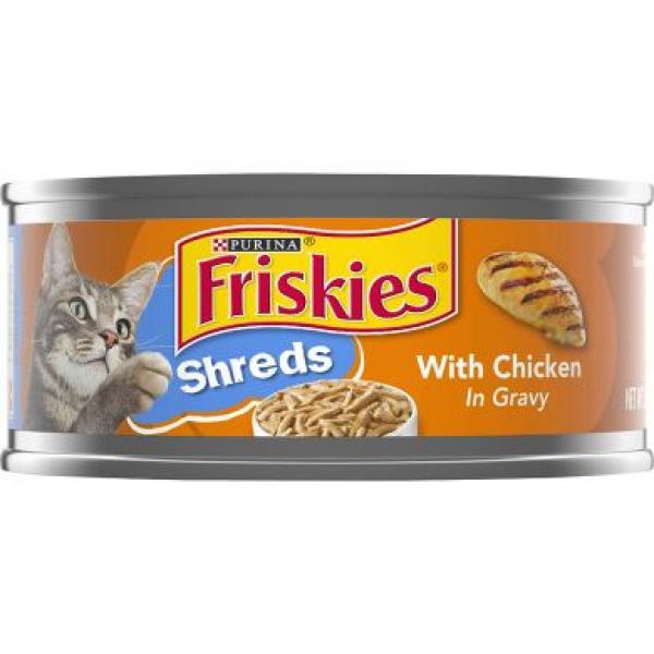 Purina Friskies Cat Chicken Shreds in Gravy 5.5oz Can