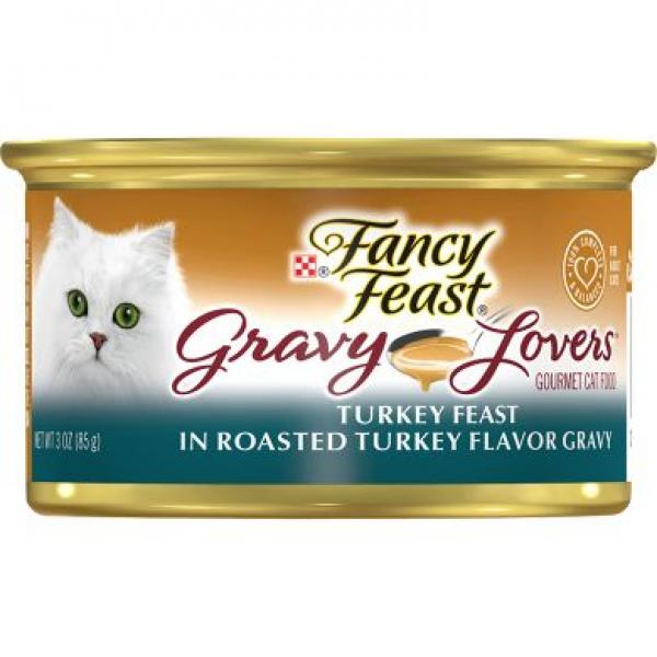 Purina Fancy Feast Cat Gravy Lovers Grilled Turkey 3oz Can