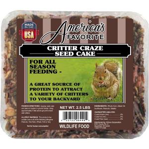 America's Favorite Critter Craze Large Seed Cake 2.5#