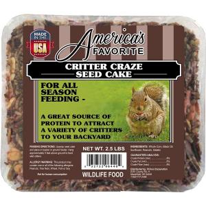 America's Favorite Critter Craze Large Seed Cake 2.5#