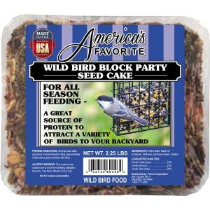 America's Favorite Bird Block Party Large Seed Cake 2.25#