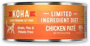 Koha Limited Ingredient Diet Cat Grain Free Chicken Pate 5.5oz can