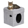 Midwest Homes For Pets Curious Cat Cottage Silver Mesh
