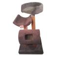 Cat Tree Bed, Perch, Tunnel with 24" Rope Post; Base 24"X24" Height 42"