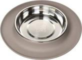 Messy Cats Silicone Single Feeder Gray