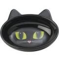 Petrageous Frisky Kitty Oval Saucer 5.5'' Black