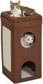 Midwest Curious Cat Brown Double Unit Cube Condo