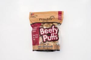 Frankly Dog Beefy Puffs Collagen Packed Snack Venison Treats 5oz
