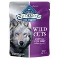 Blue Buffalo Wilderness Dog Grain Free Wild Cuts Beef Pouch 3oz  