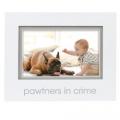 Pearhead Pawtners In Crime Photo Sentiment Frame - Photo Insert: 4X6"