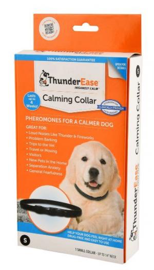 ThunderEase Dog Calming Collar For Small Dogs Up To 14" Neck