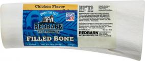 Redbarn Filled Bone Dog Chew Large 6'' Chicken